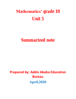 Mathematics Grade 10 unit 5 summarized note.pdf